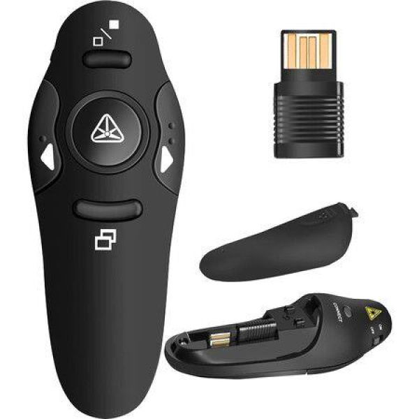 Presentation Clicker Wireless Presenter Remote Clicker For PowerPoint Presentation Remote RF 2.4GHz USB Presentation Clicker PPT PowerPoint Clicker For Mac Keynote Computer Laptop (Red Light)