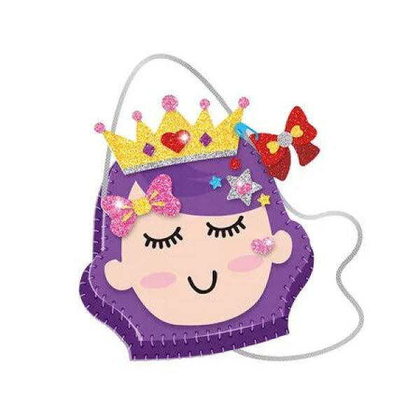 Princess Felt Bag DIY Hand Sewing Set Easy Sewing Kit for Kids Beginners Fun Arts and Crafts Toy Gift for Girls Boys
