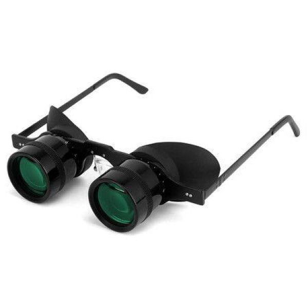 Professional Hands Free Binocular Glasses For Fishing Theatre Visits Green Film Optics