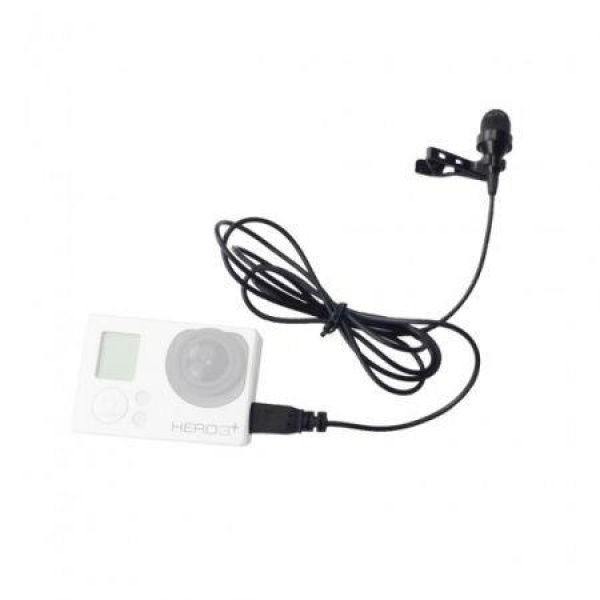 Professional Mini USB External Microphone With Collar Clip For GoPro Hero 3+