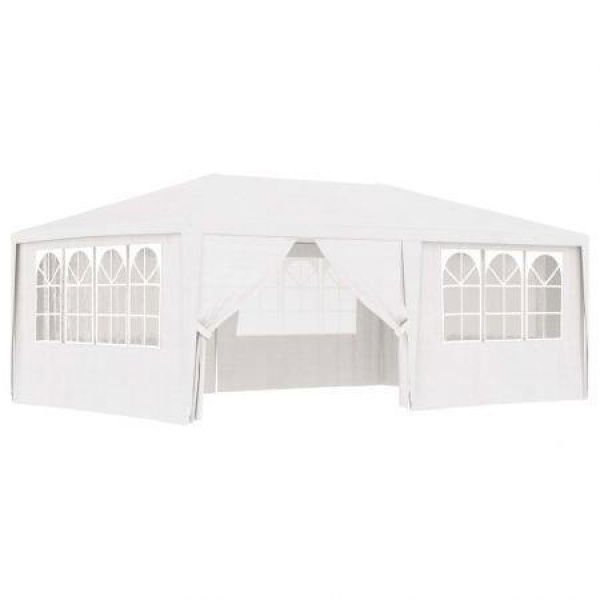 Professional Party Tent With Side Walls 4x6m White 90 G/m²