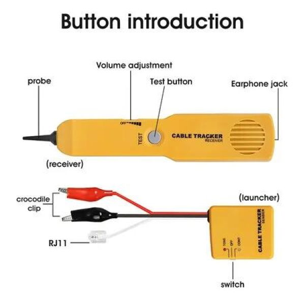 Professional Wire Tracer/Circuit Tester/Tone Generator Probe Kit Quickly & easily trace wires and identify circuits,Perfect for electrical repairs,troubleshooting,installation