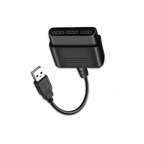 PS2 Controller to USB Adapter Converter, 1 Pack Compatible with PS1, PS2 Controller Gamepad to PS3, PC Controller No Need Driver