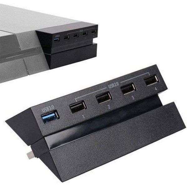 PS4 USB Port 5 USB 3.0 Ports High-Speed Adapter Expansion Splitter For PlayStation.