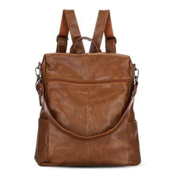 PU Leather Shoulder Bag Personality Backpack