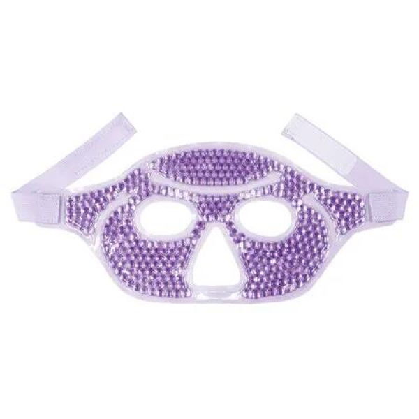 Purple Multi Functional Eye Mask Sleeping Half Face Ice Mask PVC Hot & Cold Compress Gel Mask Upgraded