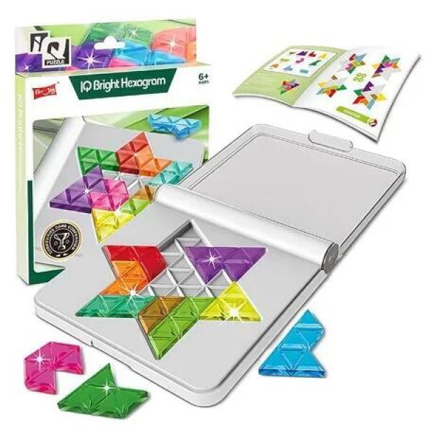 Puzzle Jigsaw 3D Puzzle Game,Logic Training Montessori Educational Gift for Kids,Hexagon Star Shape Brain Teaser Toy