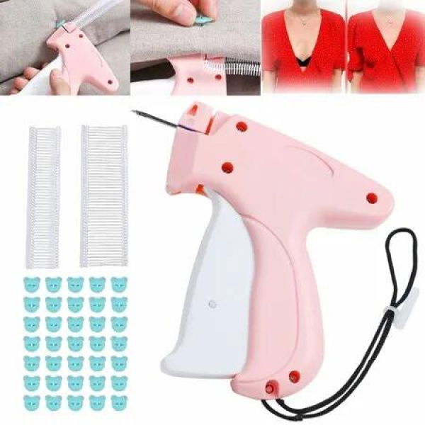 Quick Clothing Fixer,Mini Stitch Gun for Clothes,Clothing Stitch Tagging Gun,Comes with 100 Bear Buckles and 1100 Plastic Needles,Stitchy Quick Clothing Fixer,Micro Tagging Stitch Tool for Clothing