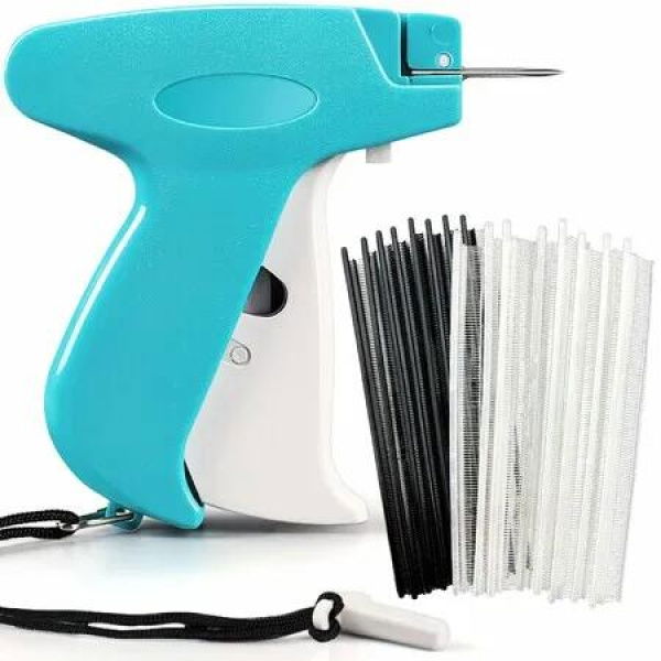 Quick Stitch Sewing Gun Mini Clothing Fixer Stitchy Tagging Hemming Tool 5 Needles 1000 Black White Micro Fasteners