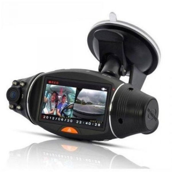 R310 GPS Double Lens / 140 Degrees Wide-angle / Night Vision / Gravity Sensing Driving Recorder.