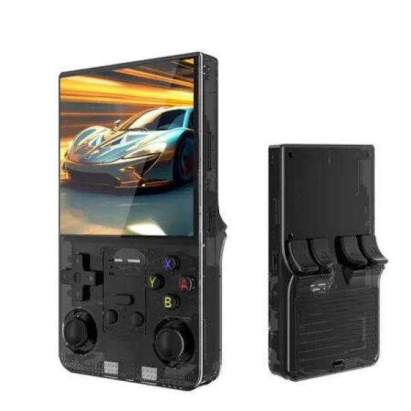 R39MAX Retro Handheld Game Console, 4.0 Inch IPS Screen and 64GB Memory, Portable Arcade Video Gaming Console Gift for Boys and Girls (Black)