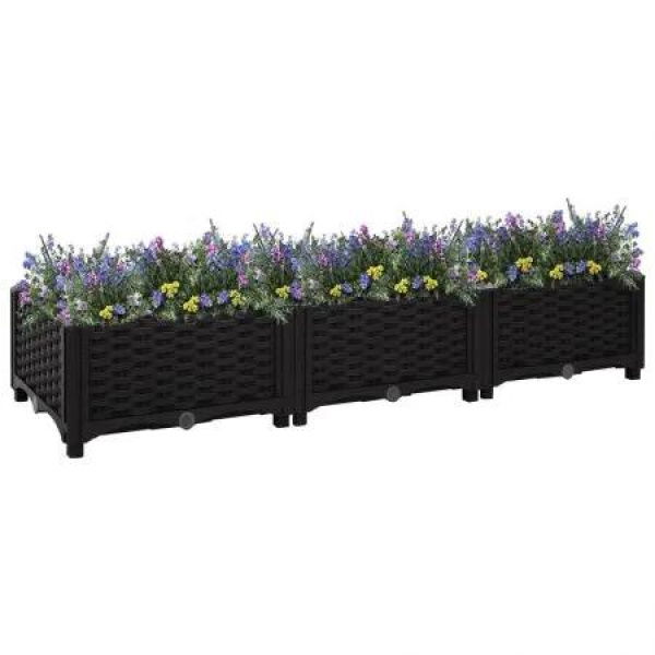 Raised Bed 120x40x23 cm Polypropylene