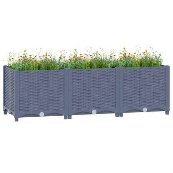 Raised Bed 120x40x38 cm Polypropylene