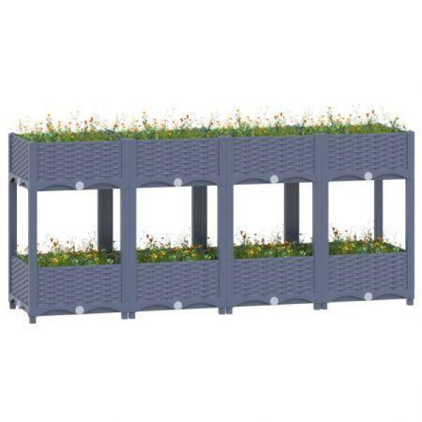 Raised Bed 160x40x71 cm Polypropylene