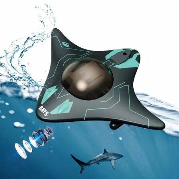 RC Boat Underwater Camera Pool Toys Remote Control Drone Waterproof Adventure Exploration Submersible Play Gadget Outdoor Activity