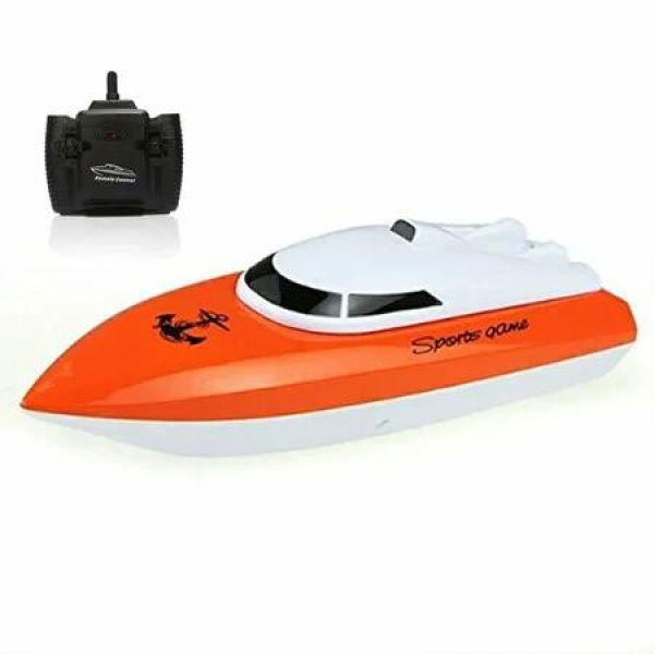 RC Boat,Remote Control Boats for Lake/Pool/Pond,2.4 GHz High Speed Mini Boats,Outdoor Adventure Electric RC Racing Boats for Kids (Red)