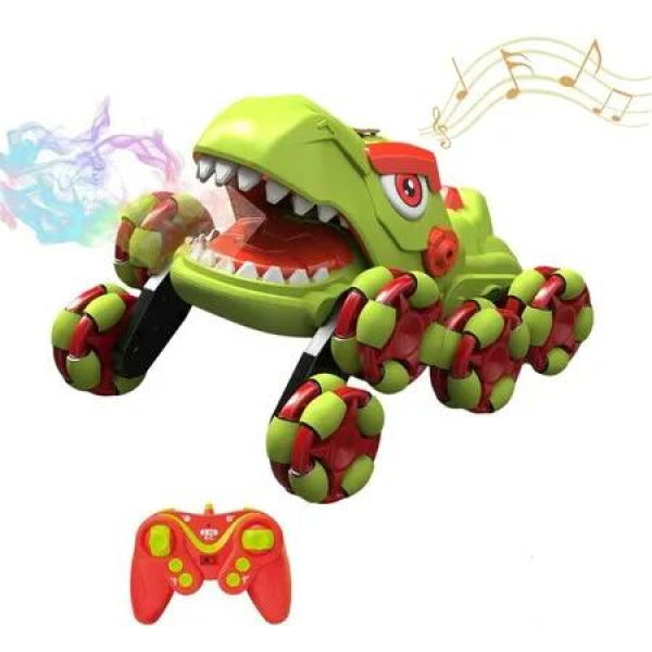 RC Car Scale Remote Control 8WD Kids Stunt Car 2.4GHz Drift 4WD 360 Degree Rotation Toy Vehicle with Lights Music and Spray