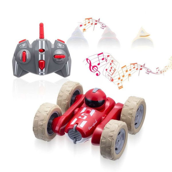 RC Cars Stunt Car Remote Control Car Double Sided 360 Flips Rotating Outdoor Car Toy Birthday Gift For Boys And Girls Ages 6-14 - Red.