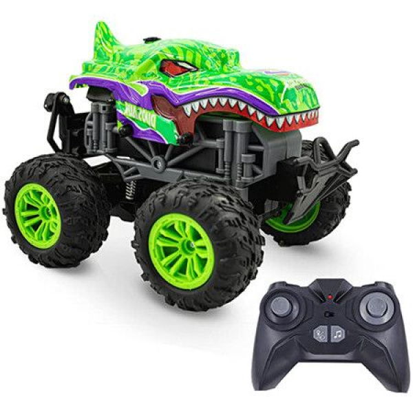 RC Dinosaur Monster Truck Water Spray Haze Lights Sound Toys For Boys