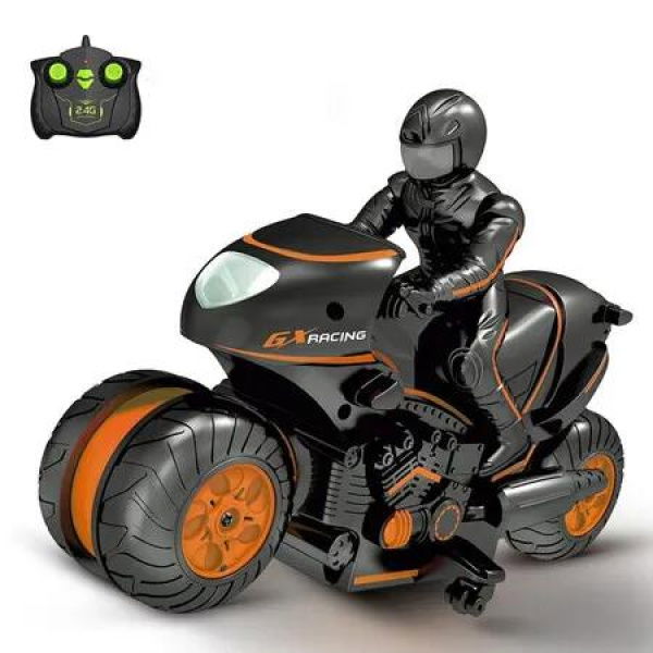 RC Motorcycle Remote Control Motorcycles, High Speed Rc Car for Kids Age 4,5,6,7,8 and Up Year Old, Orange