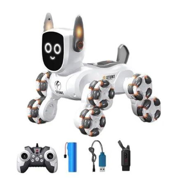 RC Robot Dog Gesture LED Sensing Drift Climb Transform Smart Electric Puppy Animal Truck Boys Girls Christmas Birthday Gift