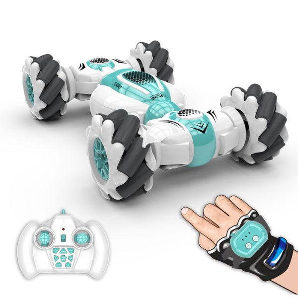 RC Stunt Car Remote Control Watch Gesture Sensor Deformable Electric Toy Cars All Terrain Speed 2.4GHz 4WD Rotation Off-road Vehicle Gift.