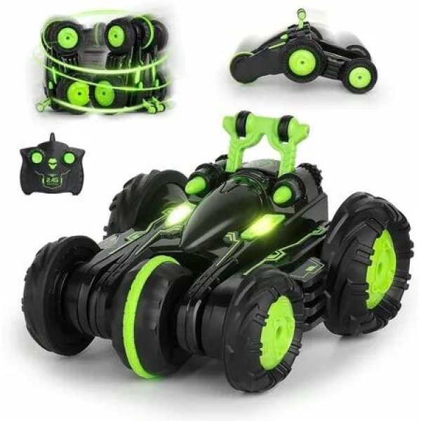 RC Stunt Cars Remote Control Car 4WD 2.4Ghz Double Sided Driving 360 degree Flips Rotating Indoor Outdoor Rechargeable Off Road Car Toy Xmas Kids Toy for Boys Girls Age 5+