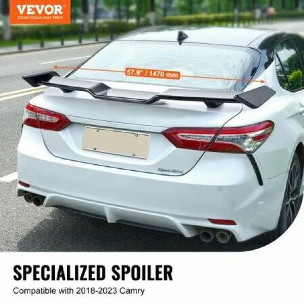 Rear Spoiler 57.9'' GT Style Trunk Wing Compatible with 2018-2023 Camry