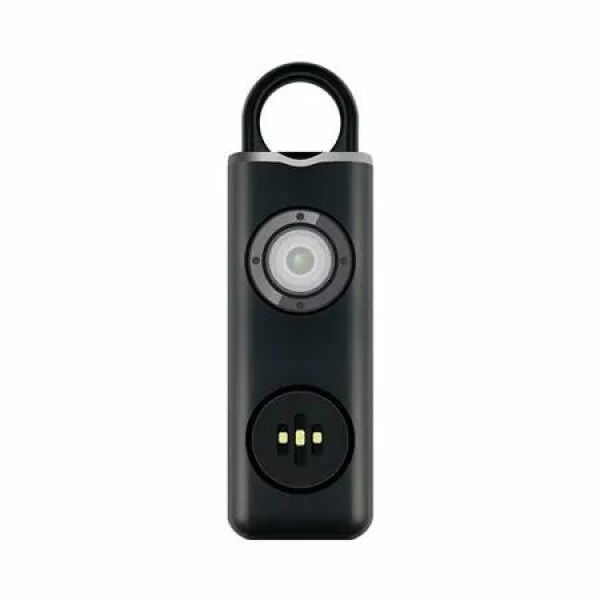 Rechargable Personal Safety Alarm for Women Night Running Runners Strobe Lights Flashing Gift TypeC Power COL Black