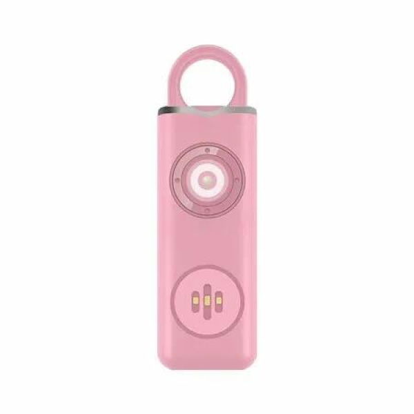 Rechargable Personal Safety Alarm for Women Night Running Runners Strobe Lights Flashing Gift TypeC Power COL Pink