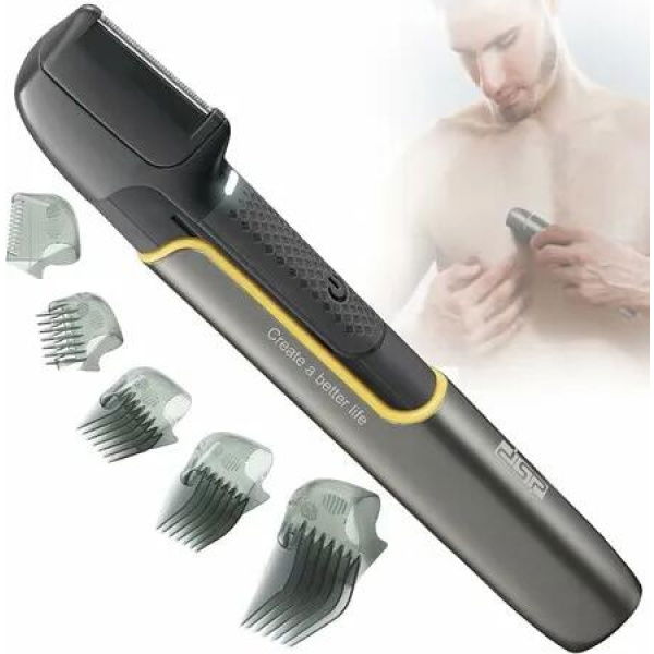 Rechargeable Body Hair Trimmer for Men and Women - Groin and Pubic Hair Trimmer