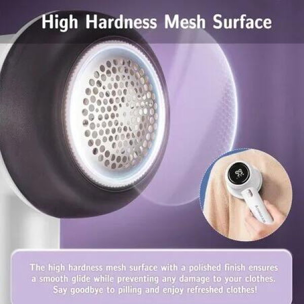 Rechargeable Electric Lint Remover: Fabric Shaver with LED Display for Easy Fabric Care