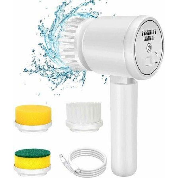 Rechargeable Electric Spin Scrubber Folding Electric Cleaning Brush For Cleaning Tub/Floor/Sink/Tile.