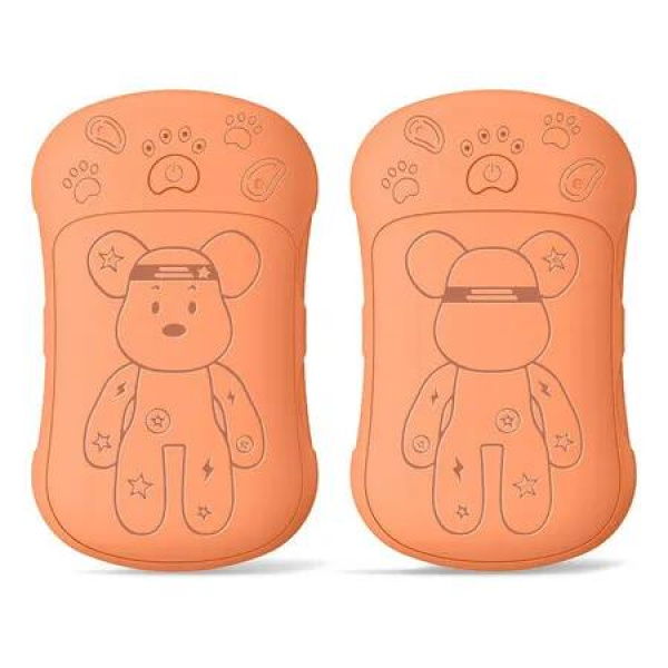 Rechargeable Hand Warmers 2 Pcs, 2 in 1 Electric Hand Warmer, 6000mAh Portable Pocket Warmers Dual-Sided Safe Heating, Orange
