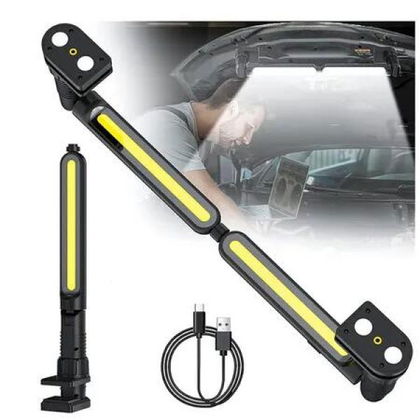 Rechargeable Mechanic Work Light Portable Magnitec LED Light Bar with 2400LM Bright LED Underhood Grill Light for Repairing Inspection Garage