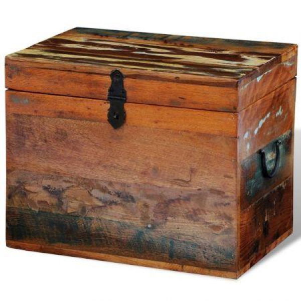 Reclaimed Storage Box Solid Wood