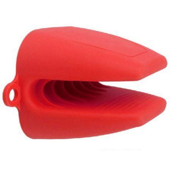 Red Cute Silicone Heat-resistant Kitchen Oven Baking Glove Pot Mitt Tool Holder