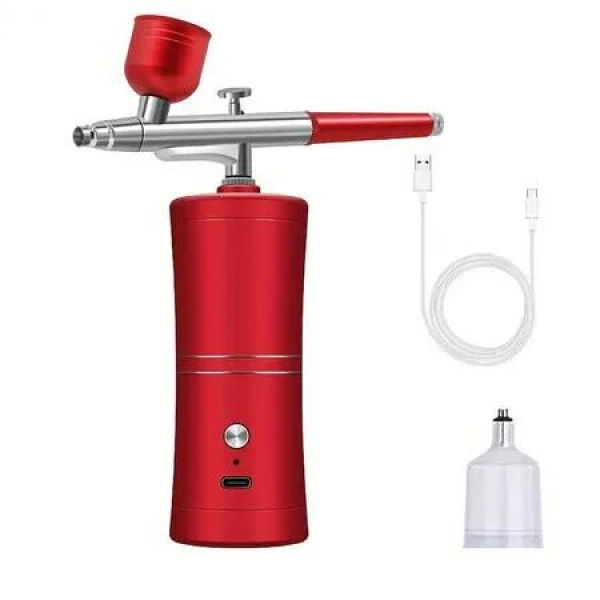 Red Portable Electric Spray Pen Nail Beauty Gundam Model Coloring Cake Decoration