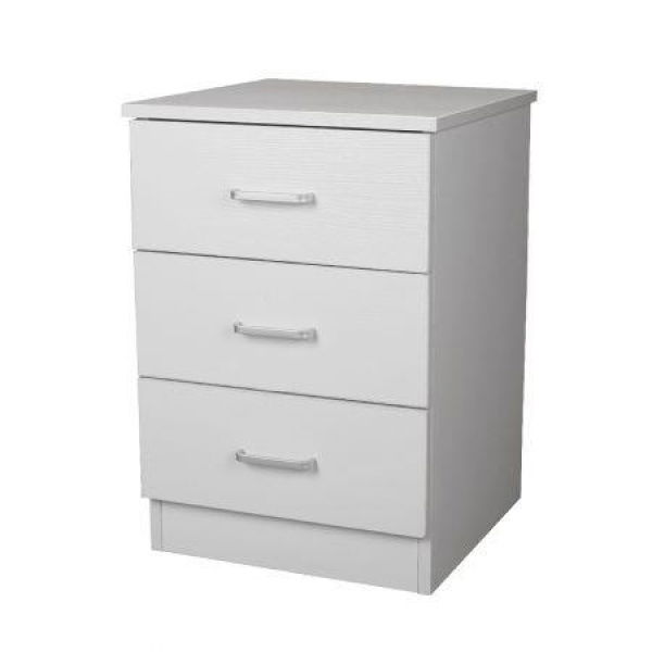 Redfern White Bedside Table