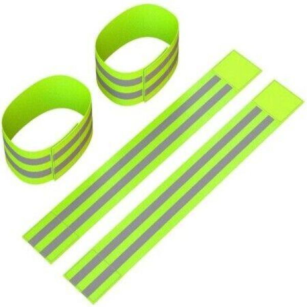 Reflective Ankle Bands Work As Wristbands Armband Leg Straps - (2 Bands/1 Pair)