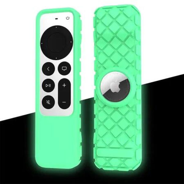 Remote Case for Apple Siri Remote 2021/2022 (2nd/3rd Gen), Green Glow