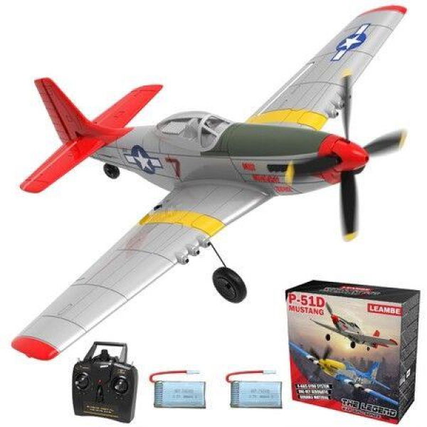 Remote Control Aircraft with 3 Flying Modes Easy to Control with One-Key U-Turn Feature in Red