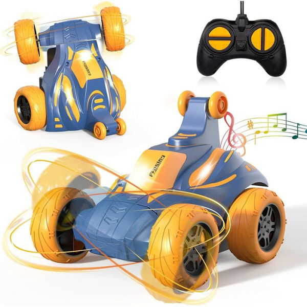 Remote Control Car 360 Degree Flips Rotating With Lights And Music For Boys 4-7 Boys Girls.