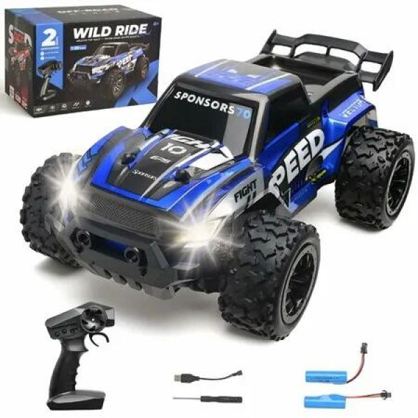 Remote Control Car,20 KM/H RC Truck,1:20 Scale All-Terrain Fast RC car,2.4GHz Rechargeable Remote Control Monster Truck,Birthday Gifts Toys Age3+