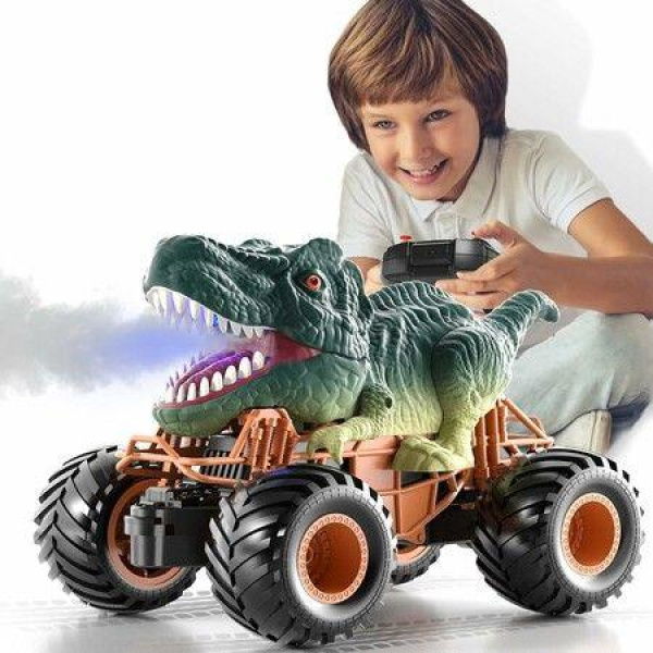 Remote Control Dinosaur Car, 2.4Ghz RC Truck for 3 4 5 6 7 8 Year olds Kids Boys Gir