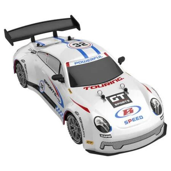 Remote Control Drift Carr 1:16 Scale 4Wd Remote Control Toy With Led Lights Spare Wheels 2 Batteries Christmas Birthday Kiids Gift Col. White