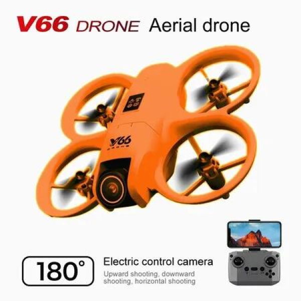 Remote Control Drone 4 Channel 6 Axis Headless Mode Helicopter 360 Degree Flip Remote Control Quadcopter Toy Mini Drone Color Orange