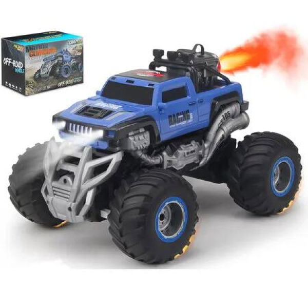 Remote Control Monster Truck 2.4GHz RC Car, 1:16 Scale Indoor Outdoor All Terrain Spray Remote Monster Trucks for Boys and Girls