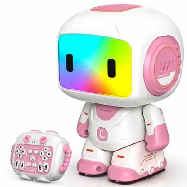 Remote Control Robots with Smart Interactive Dancing, Rechargeable Robots Toys Christmas Birthday Gift for Kids Pink