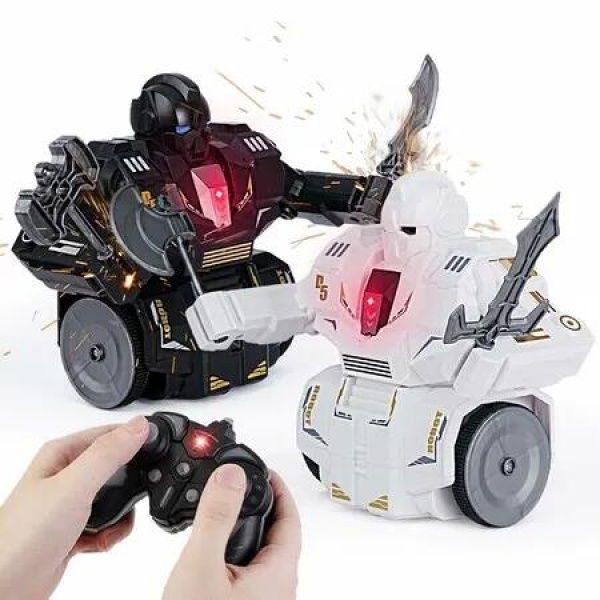 Remote Control Rotating Fight Robot Toys Battle Bots,2-Player Electric Wrestling Toys Gifts for Boys Over 6 years old